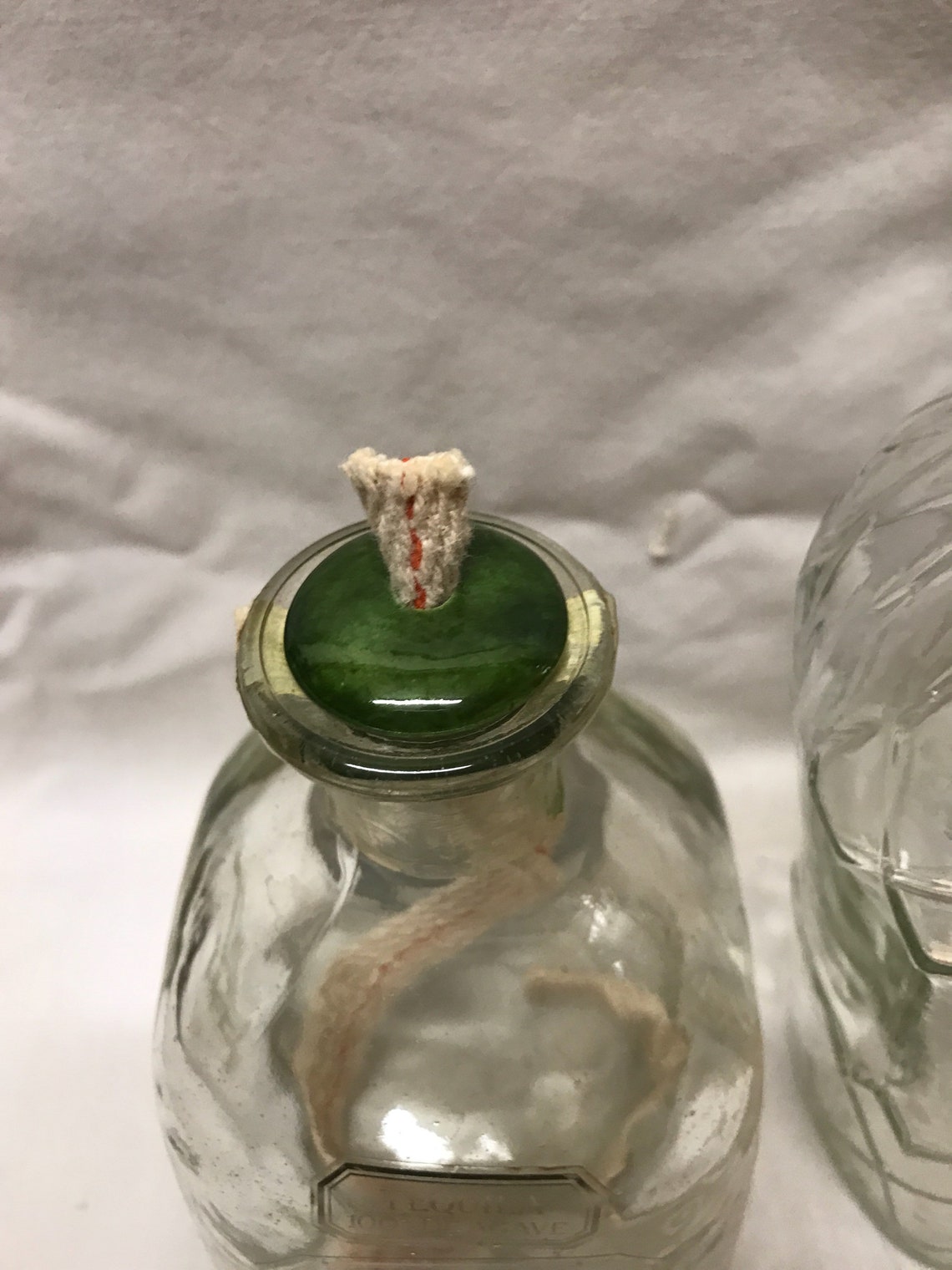 3 Ceramic Wick Holders Fits 3/4 Green Oil Lamp Tiki Etsy