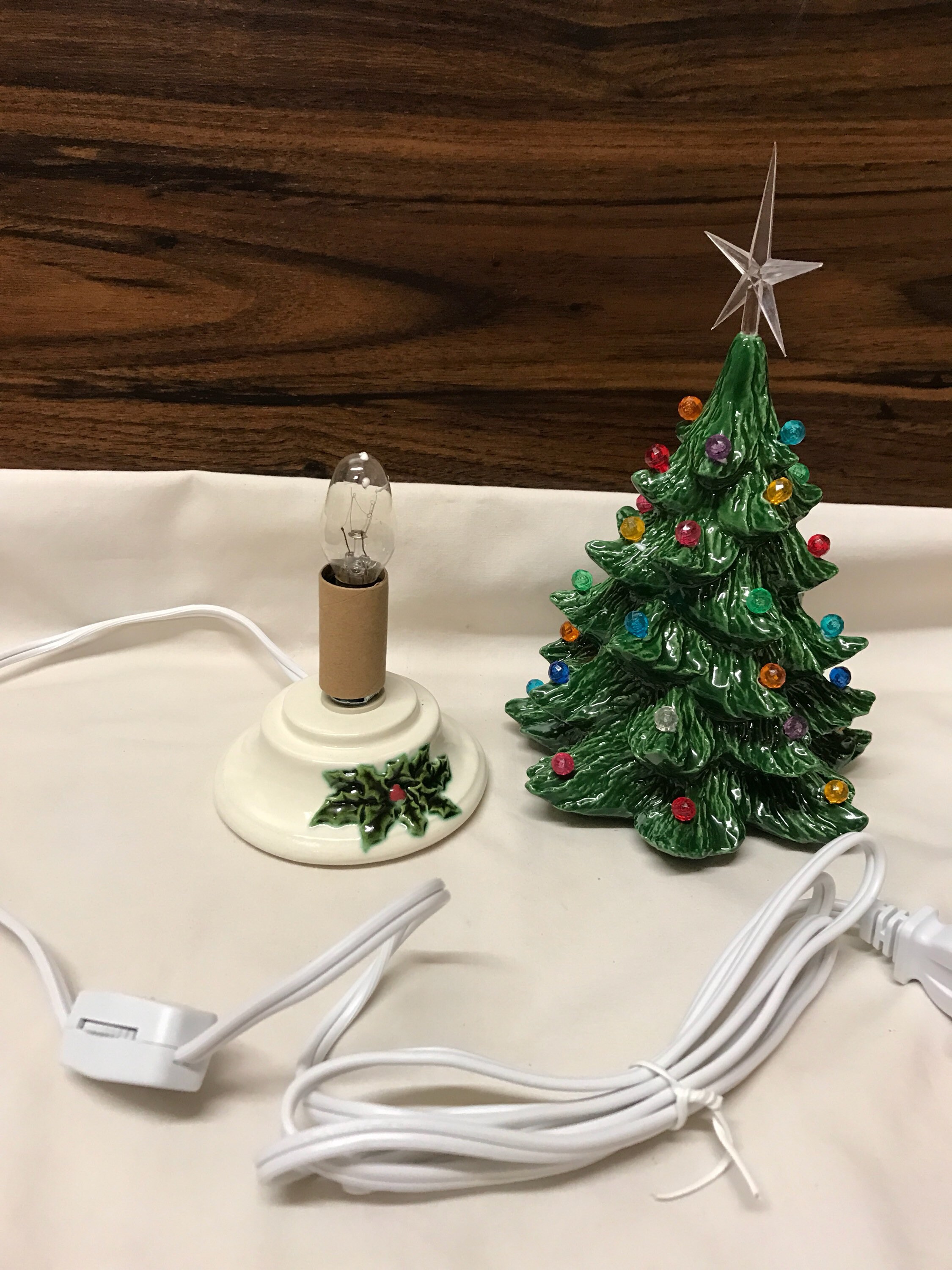 7 1/2 Ceramic Glazed Christmas Tree Electric New Made in Etsy