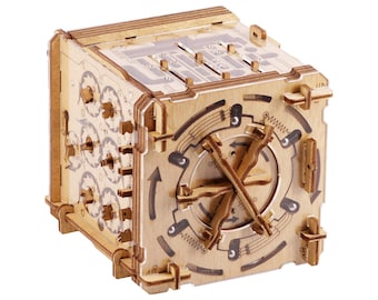 Cluebox - Jeu d'évasion dans une boîte pour adultes et enfants Casse-tête du labyrinthe de Cambridge, boîte à puzzles IQ Logic Teaser Puzzle 3D en bois Anniversaire