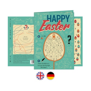 Escape Grußkarte "Frohe Ostern" (DE/EN)