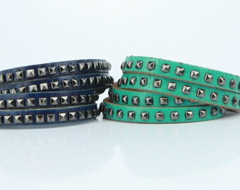 ★tow tow archive★ Maui Leather Bracelet Deep Green TBH12CD MAUI LEATHER BRACELET-DEEP GREEN : ARCHIVE-005 - towtow