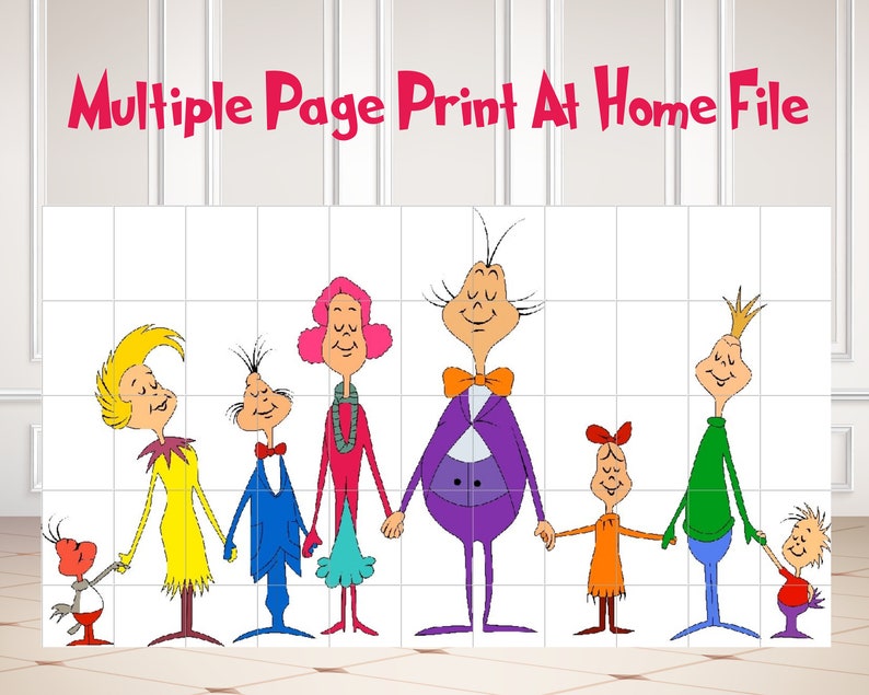 Whoville Decorations / 48 Inch Life Size Printable Cutouts / - Etsy Canada