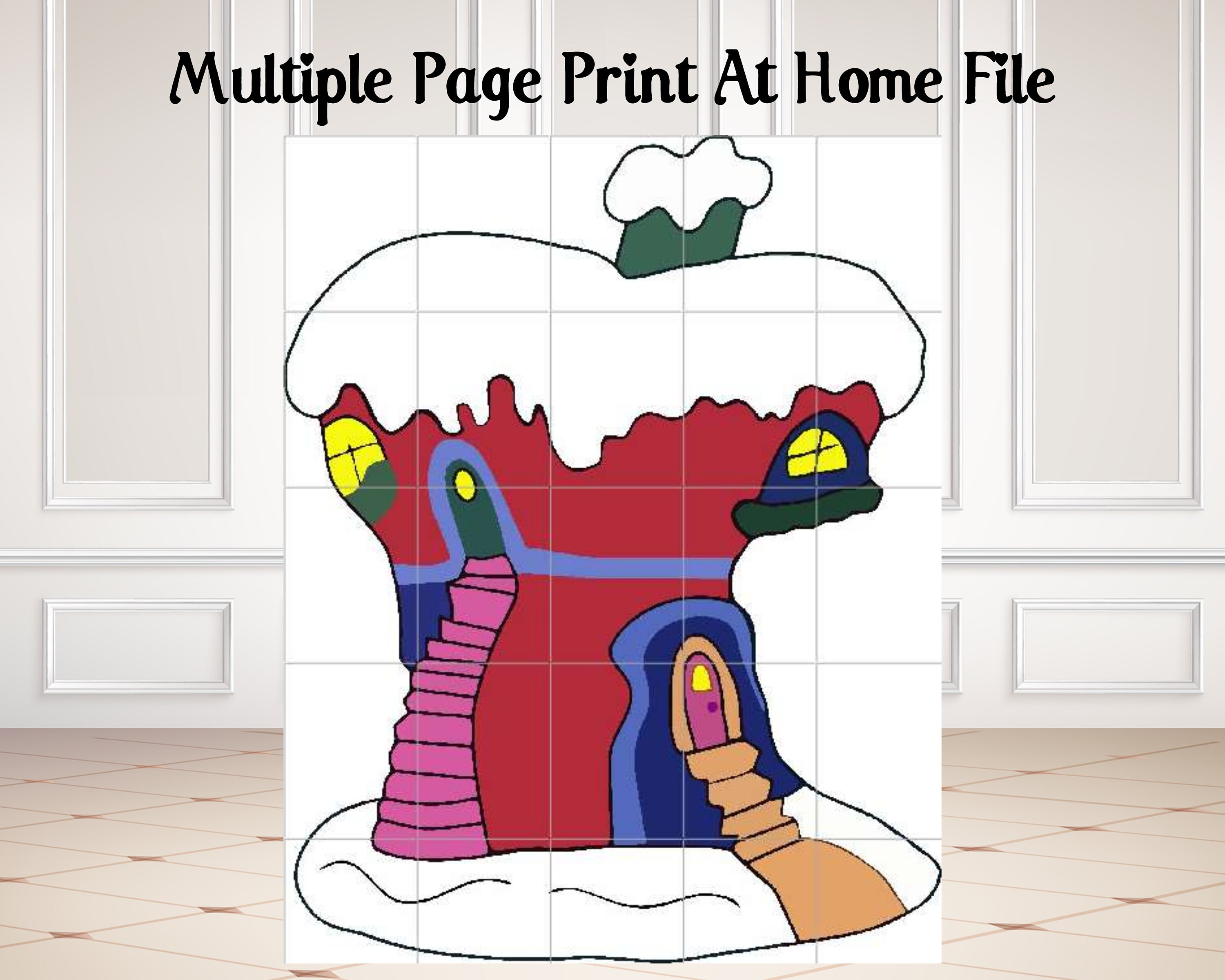 Whoville Houses 48 Inch Cutout Files / Three Whoville House Etsy