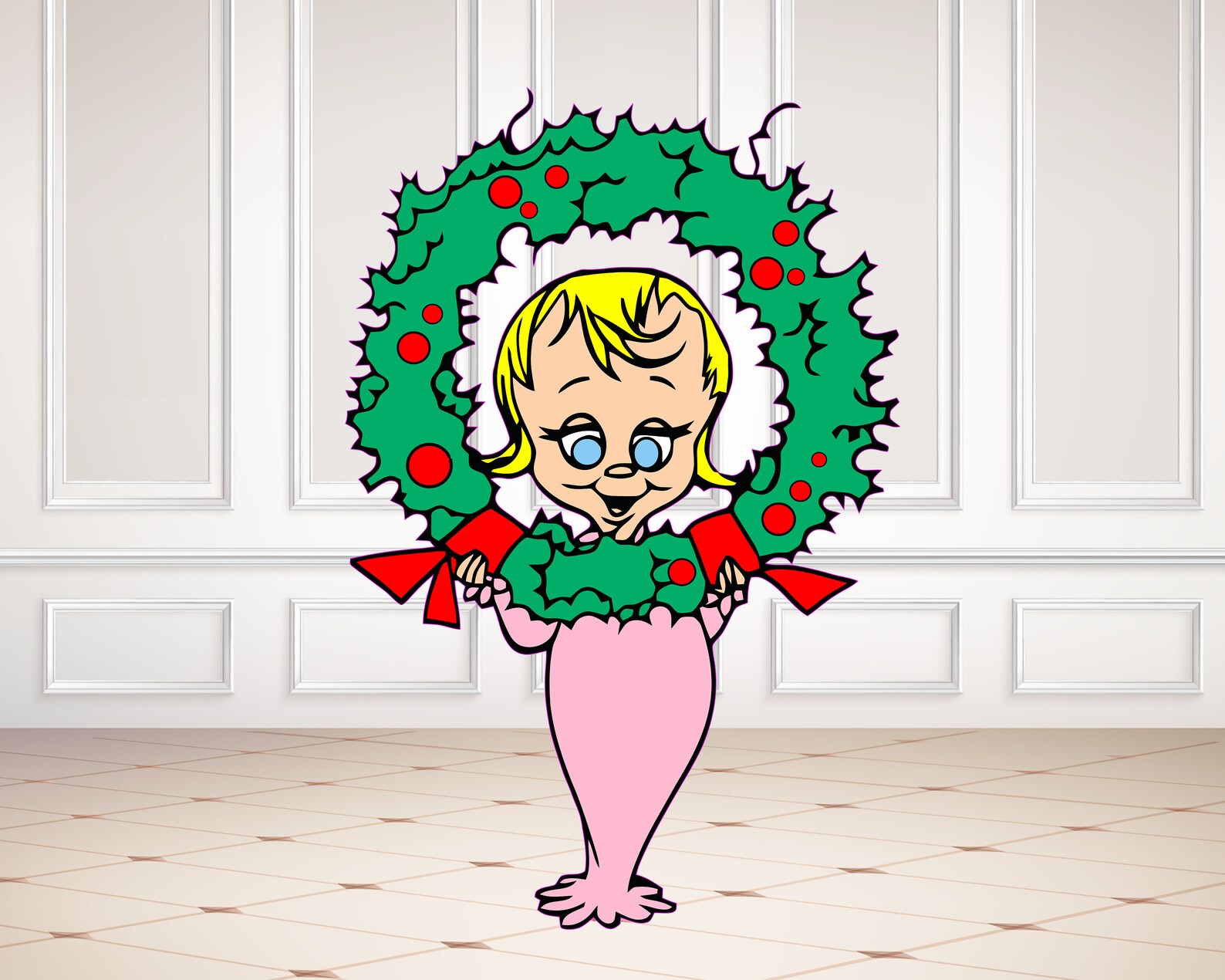 Cindy Lou Who / Life-size Cutout / PRINTABLES / SVG PDF Vector | Etsy India