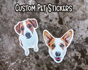 Custom Pet Sticker, Personalized Dog Sticker, Vinyl Decal, Dog Sticker, Cat Sticker, Custom Vinyl Sticker, Laptop Decal