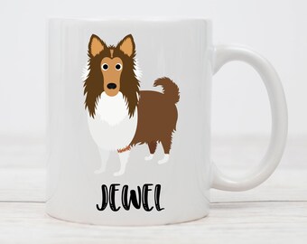 Rough Collie Mug Etsy