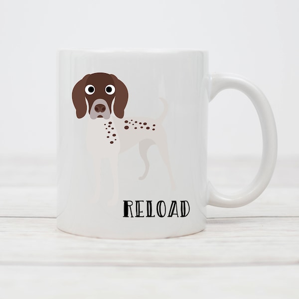 German Short Haired Pointer, Coffee Mug, GSP, Dog Mug, Mother's Day, Father's Day, Dog Gift, Dog Mom, Dog Dad, Custom Pet Gift, Personalized