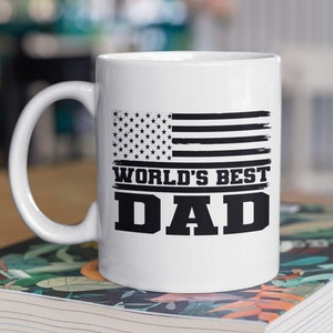 World&#39;s Best Dad Coffee Mug, Gift For Dad, Best Dad Mug, Father&#39;s Day Gift, Christmas Gift