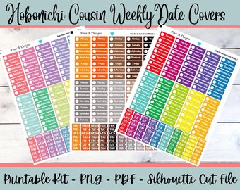 Printable Hobonichi Cousin Date Covers - Etsy