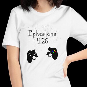 Broken Controller Christian Tee - Ephesians 4:26 Reminder-Light Shirt-Unisex t-shirt