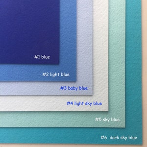 Stiffened Hard Felt 1.2 mm Thickness Craft Felt Various Colors Stiff Felt