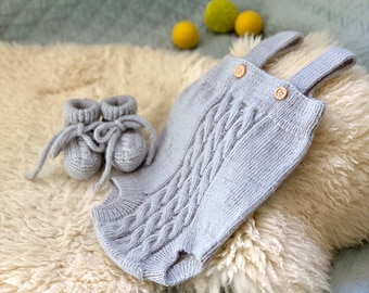 Baby Romper and Booties, Newborn Outfit