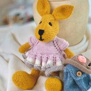 Bunny Doll Toy Christmas Gift Crocheted Stuffed Animal Knitted Rabbit Doll Hand Knit Bunny Toy Stuffed Bunny Rabbit Handmade Home Decor