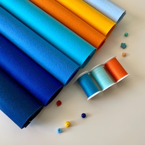 Felt Stiff Hard By Yard & Footage 1.2 mm Thickness Various Colors