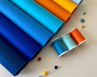Felt Stiff Hard By Yard & Footage 1.2 mm Thickness Various Colors