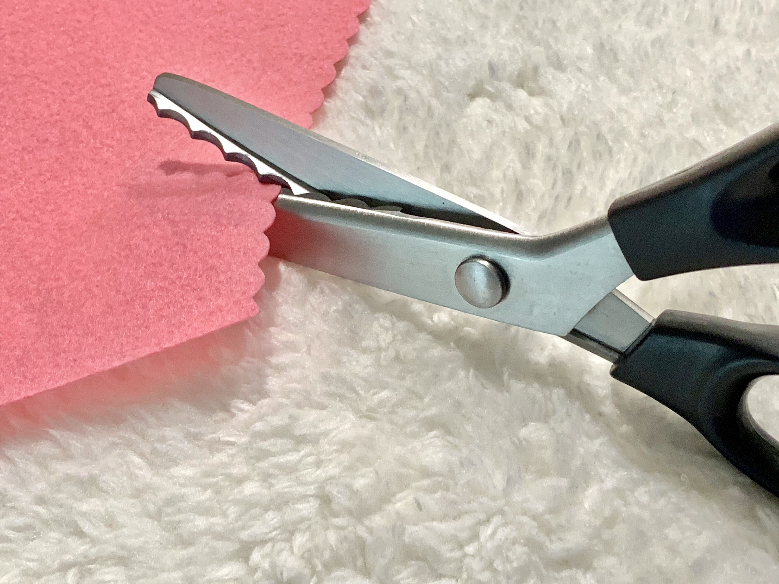 3-18mm Professional Zig Zag/scallop Scissors Leather/fabric Scissors Pinking  Shears 