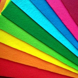 Stiffened Hard Felt 1.2 mm Thickness Craft Felt Various Colors Stiff Felt image 10