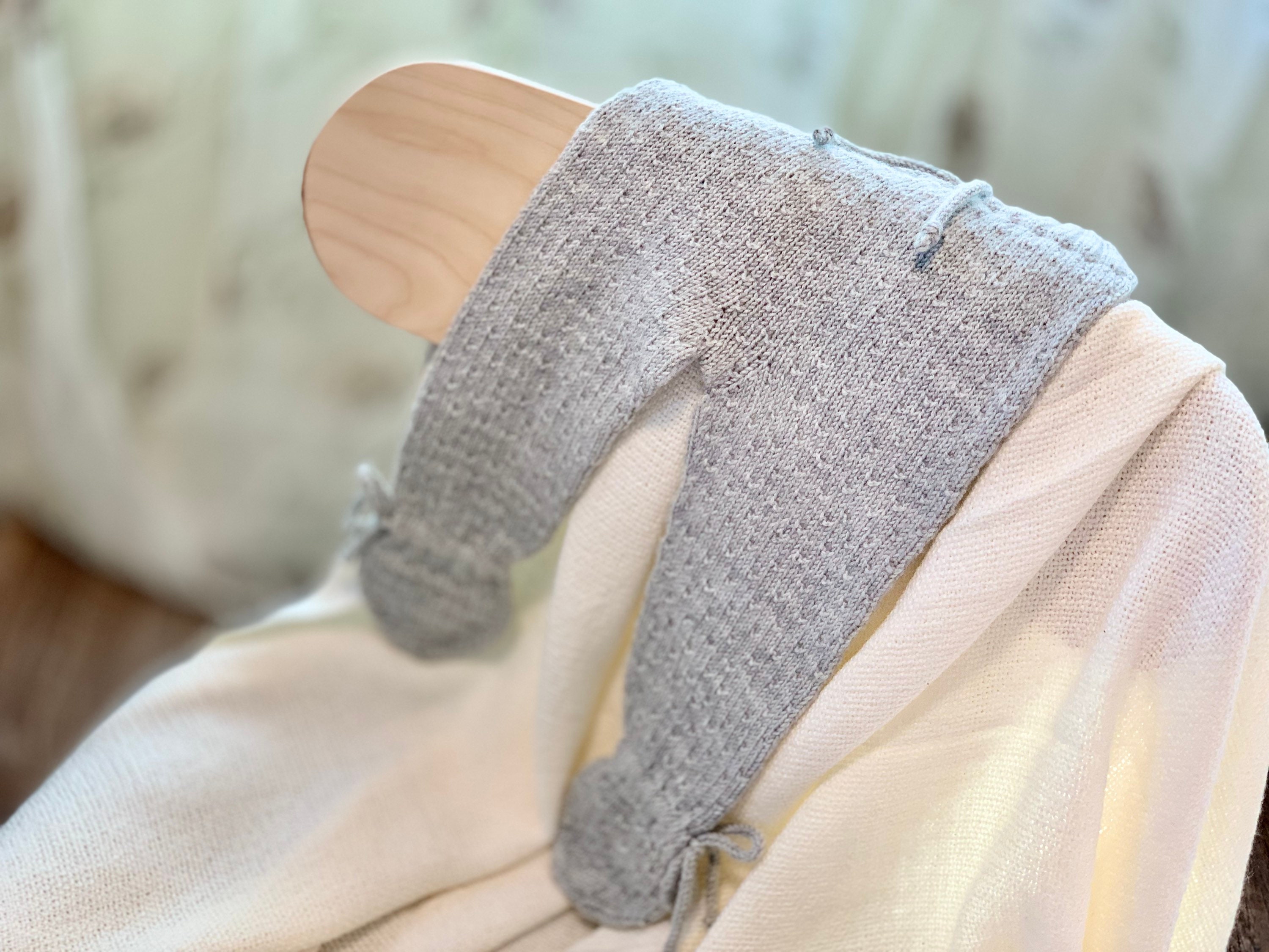 Suéter pantalones conjunto bebé niña niño 0-3 meses tejido a mano