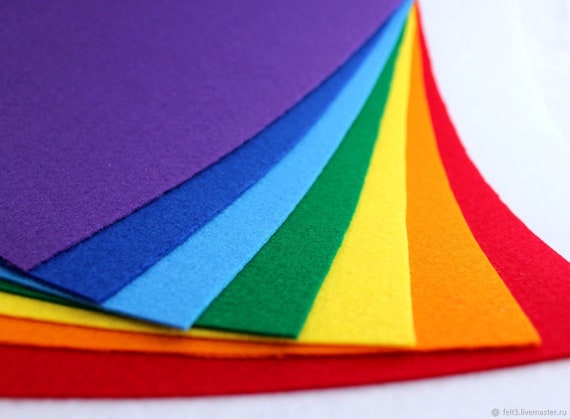 Stiff Felt Stiffened Hard Size 11x8.5 1.2 Mm Thickness Craft Felt Various  Colors Stiff Felt Sheets 