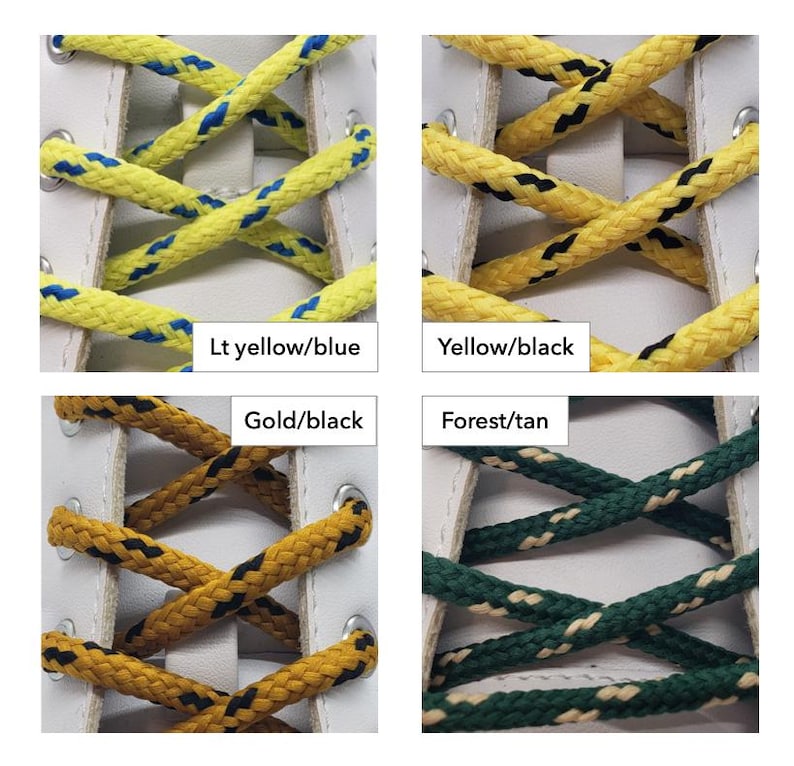 Round Classic Stripe Shoelaces image 3
