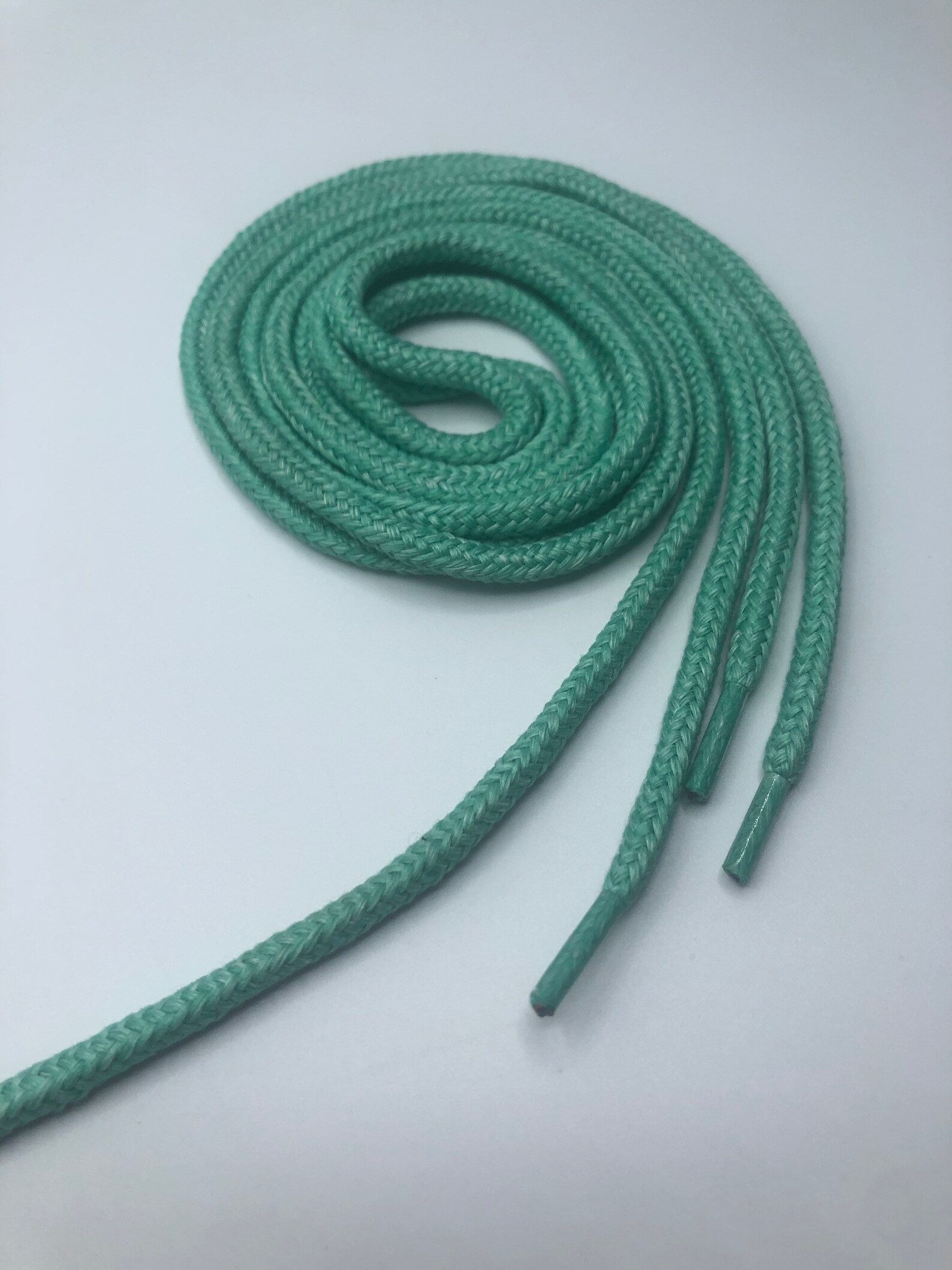 Round Shoelaces Mint Green Etsy