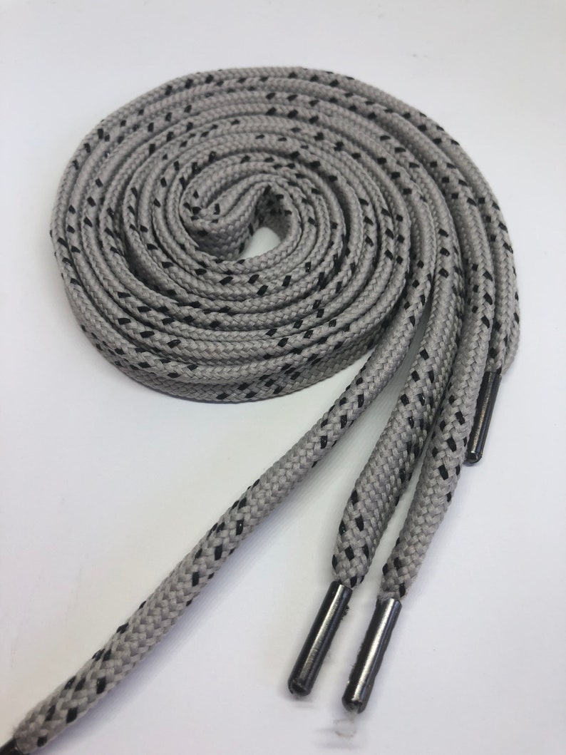 Premium Sport Laces Gray W/black Accents Etsy UK