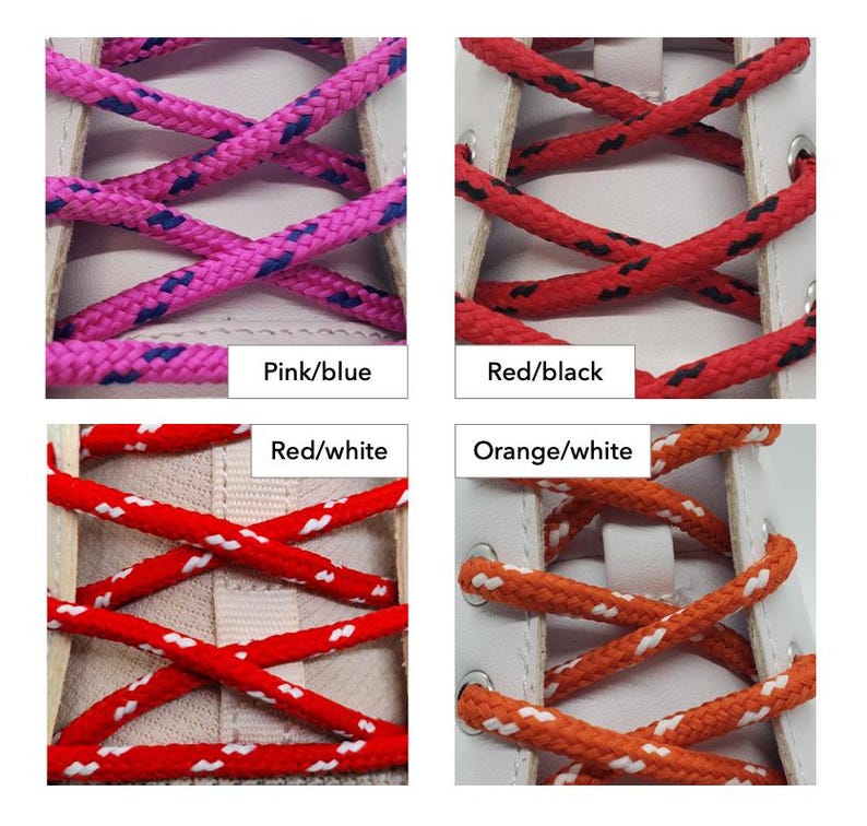 Round Classic Stripe Shoelaces image 2