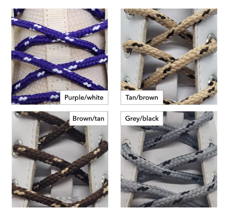 Round Classic Stripe Shoelaces image 6