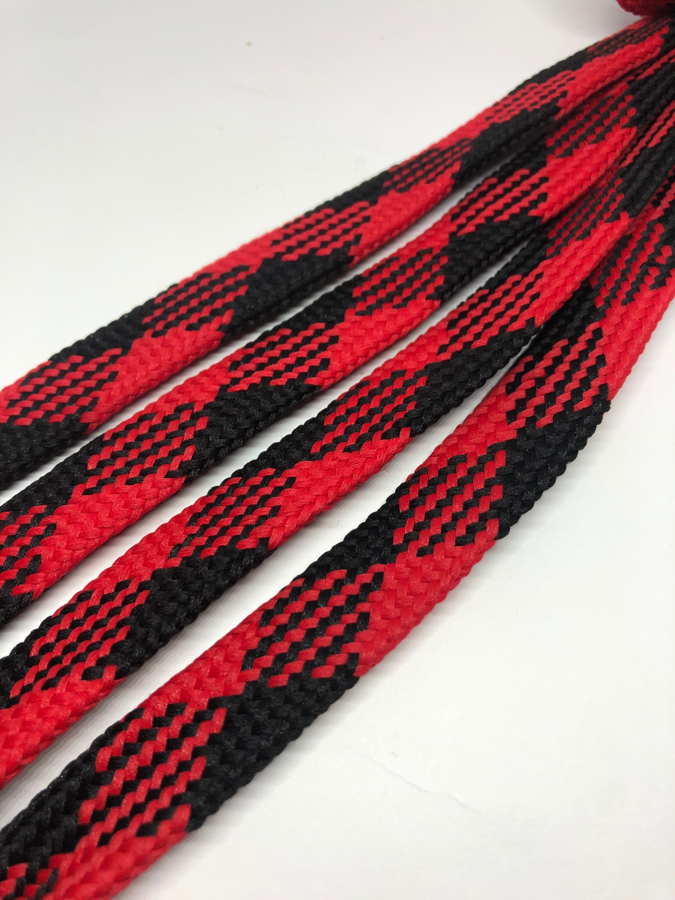 Big Fat Shoelaces Red & Black Etsy