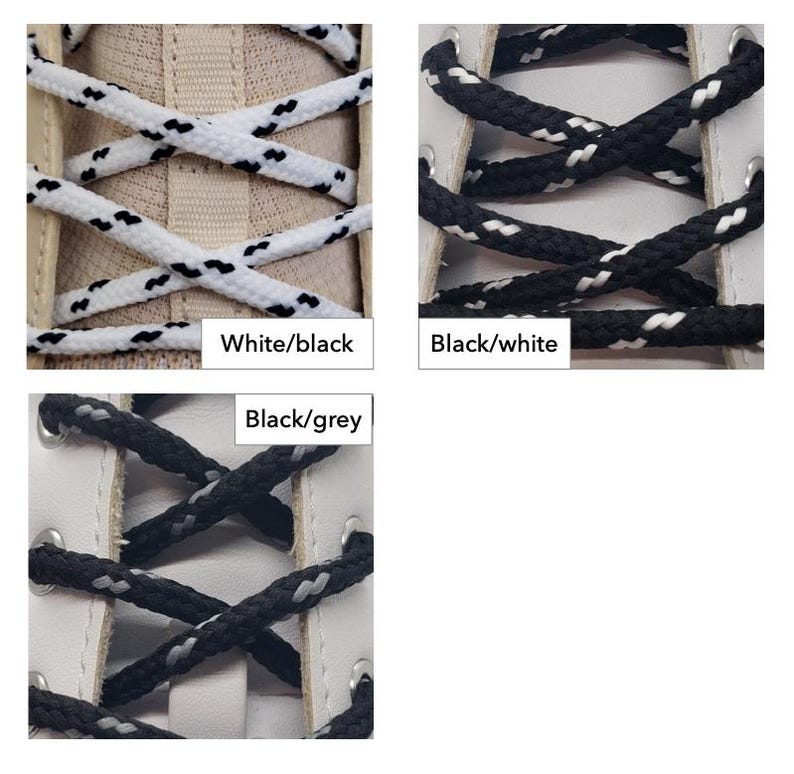 Round Classic Stripe Shoelaces image 7