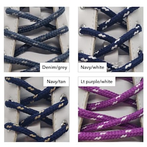 Round Classic Stripe Shoelaces image 5