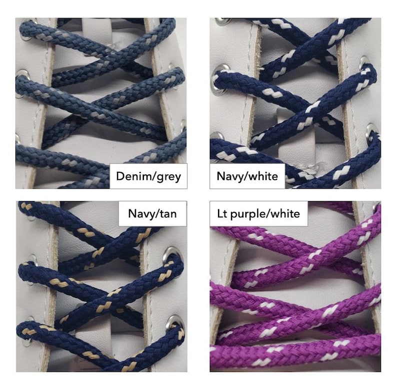 Round Classic Stripe Shoelaces image 5