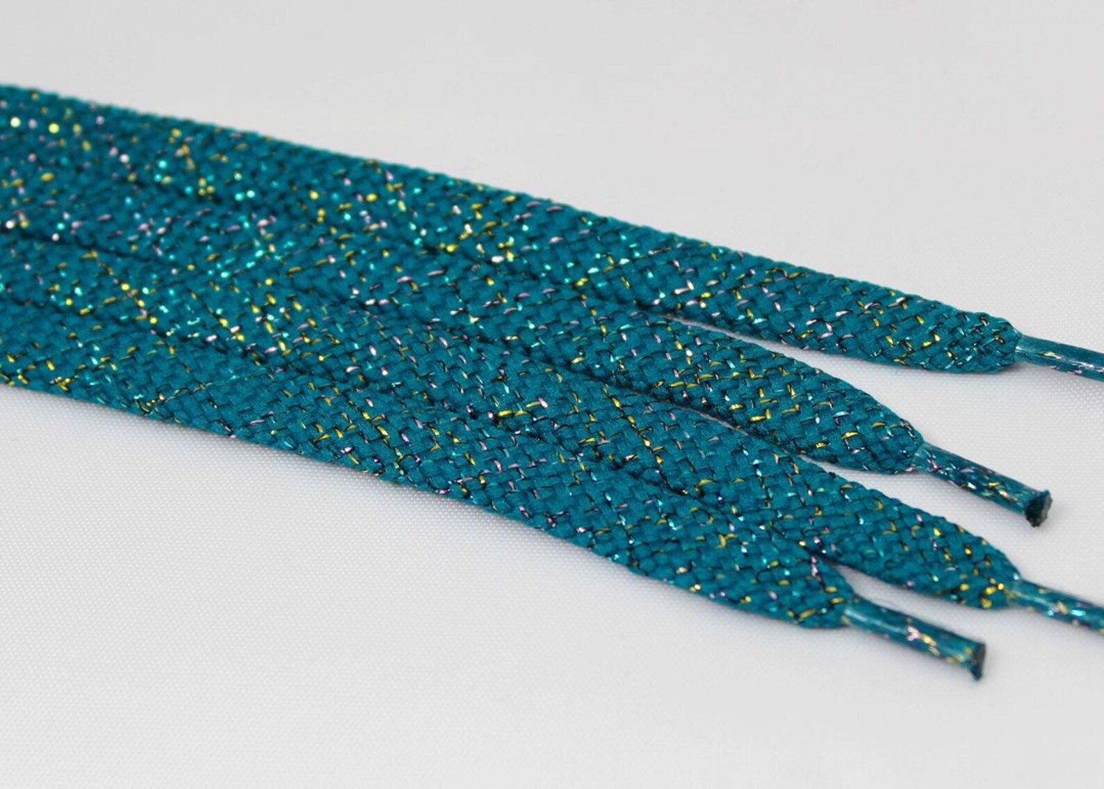 Teal Sparkle Shoelaces Etsy