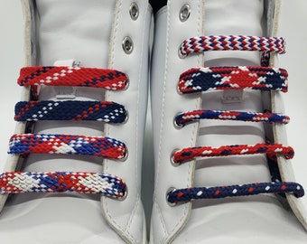 Americana Shoelaces- Red, White & Blue