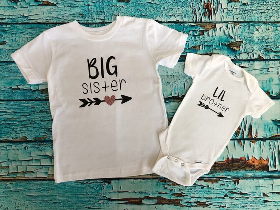 etsy big sister little brother outfits