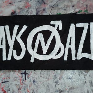 Days n Daze, Days N&#39; Daze patch, folk punk patch, punk patches crust punk folk punk handpainted patch
