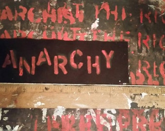 anarchy alternating letters patch anarchist patch