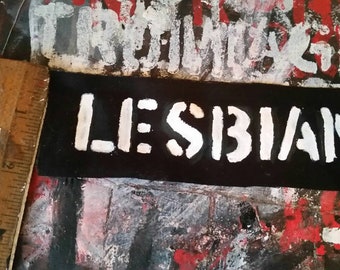 lesbijska lgbt punkowa naszywka