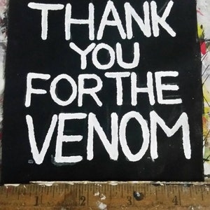 thank you for the venom my chemical romance mcr MCR frank iero gerard way ray toro mikey way song handpainted punk patch