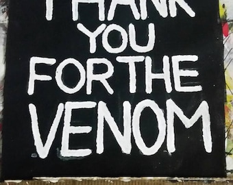 thank you for the venom my chemical romance mcr MCR frank iero gerard way ray toro mikey way song handpainted punk patch