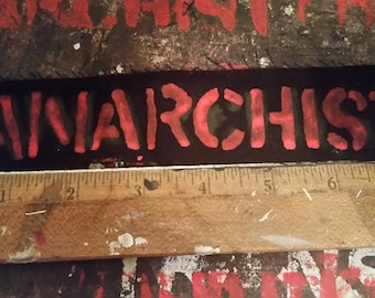 anarchist anarchy anarchism punk patch