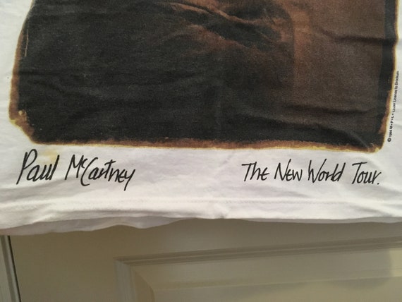 Paul McCartney The New World Tour 1993 Concert T-… - image 2