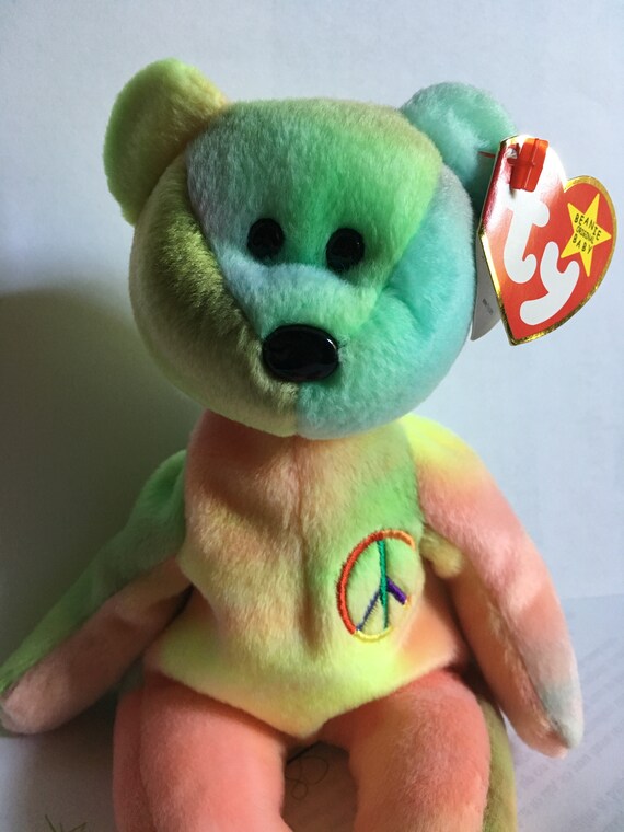 peace ty beanie baby