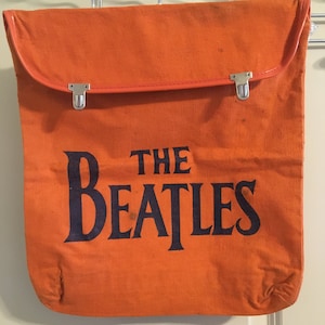 Rare Vintage Beatles Backpack Book Bag Satchel