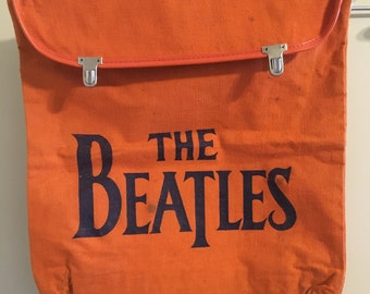 Vintage Beatles Backpack Book Bag Satchel