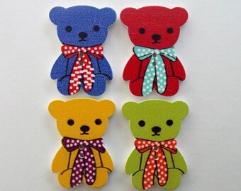 18 to 50 Baby Teddy Bear Novelty Buttons Kids Craft Knitting Sewing
