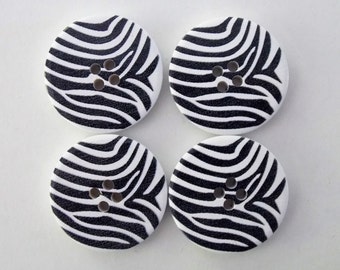 30pcs Round Resin Button Lot 11mm Zebra Style Black White Craft Sewing Embellish 30pcs Round Resin Button Lot 11mm Zebra Style Black White Craft Sewing Embellish