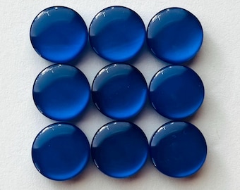 Blue Resin 1/2” Buttons, Sewing Supplies