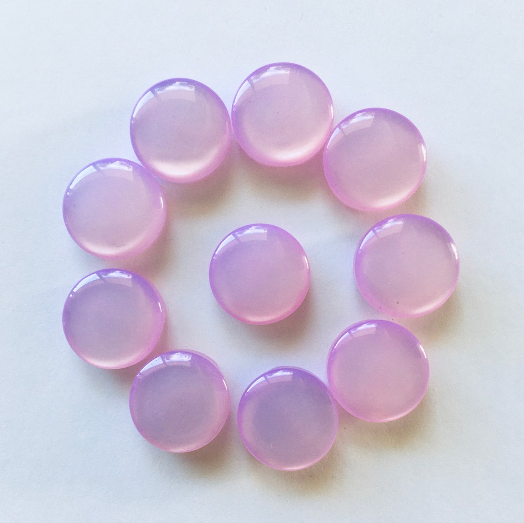 Pink Buttons Resin Buttons Shiny Buttons Sewing Supplies Etsy