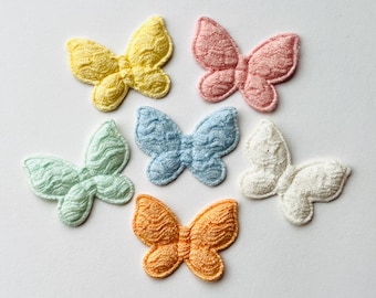 Butterfly Appliqués, Fabric Butterflies, Sew On Patches, Embellishments, Sewing Supplies